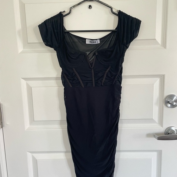 KOOKA BLACK DRESS Nwot 🩷 - Picture 4 of 4